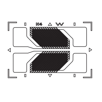 Shear Torsion V Rossetes Foil Strain Gauge  HA-B series