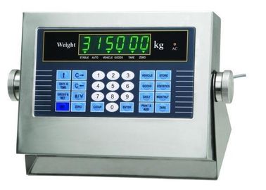 Stainless Steel Truck Scale Indicator With Printer 30.5mm LED Display