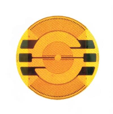 Round Rosette Membrane Metal Foil Strain Gauge with High Precision