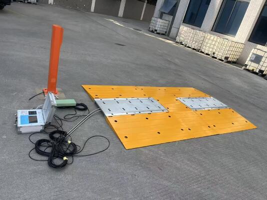 Portable Axle Scale with Integrated Indicators for Vehicles Weighing